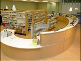 Pharmacy
Hillcraft completed O'Connell's Pharmacy which featured a large circular front desk/reception/work station.